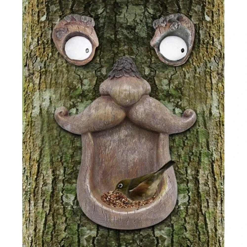 Old Man Tree Bird Feeder Yard Decoration (a)‎